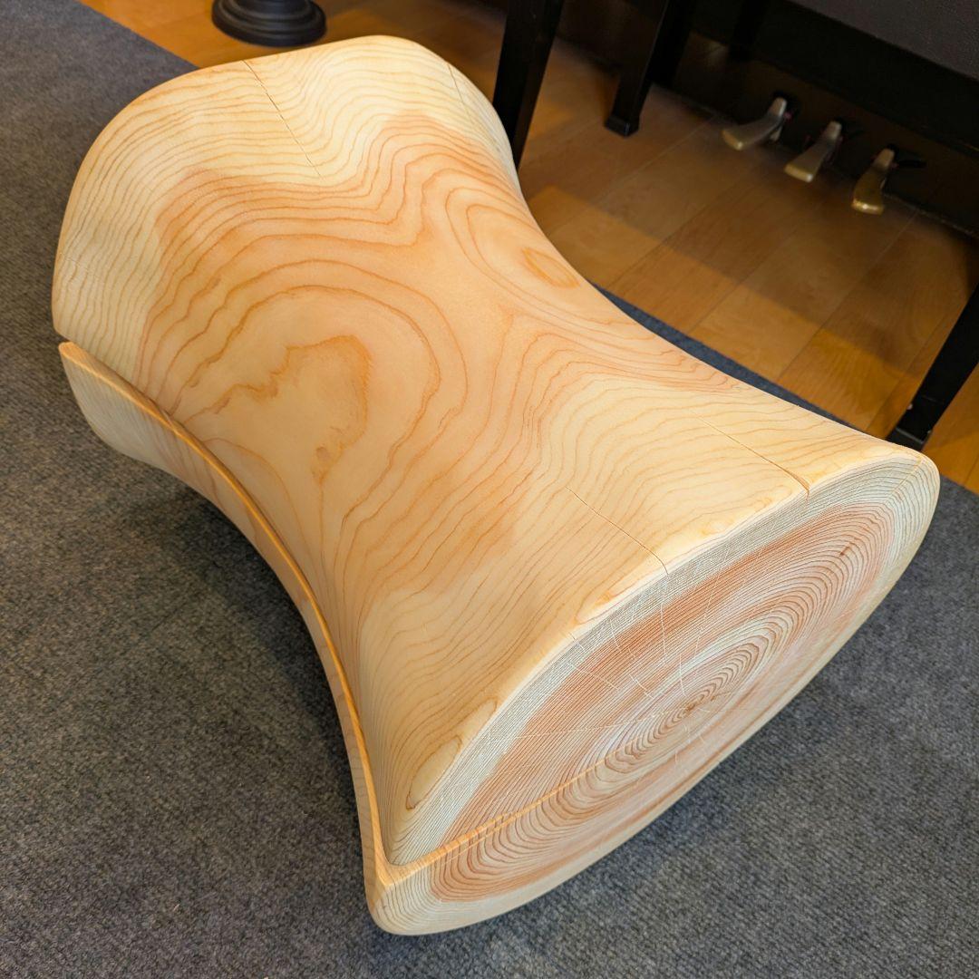 outdoorman　檜①　丸太　椅子　スツール　高さ約40㎝