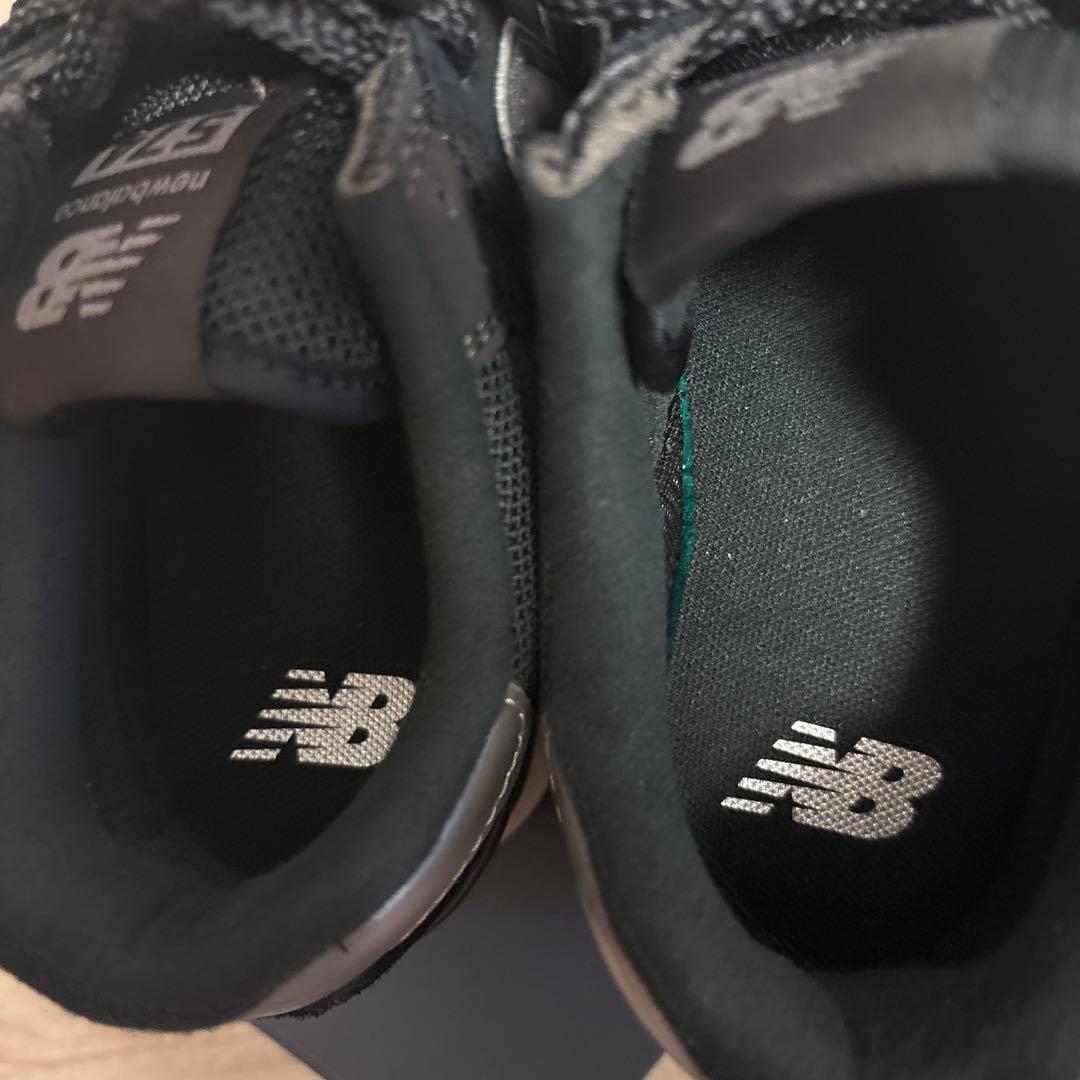 New Balance 574 ★美品厚底ブラック スニーカー★24cm