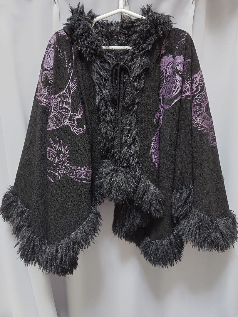 Qutie Frash リバーシブルファーポンチョ