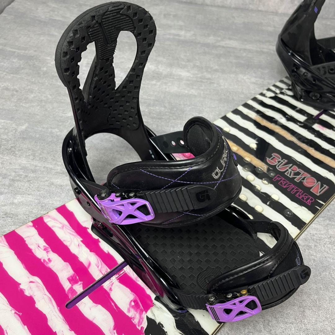 バートン FEATHER レディース スノーボード3点セット 脱初心者 グラトリ