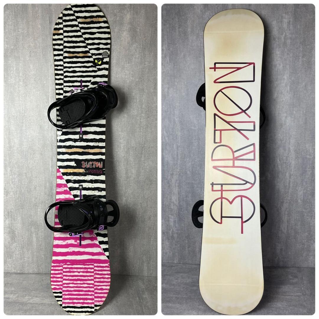 バートン FEATHER レディース スノーボード3点セット 脱初心者 グラトリ