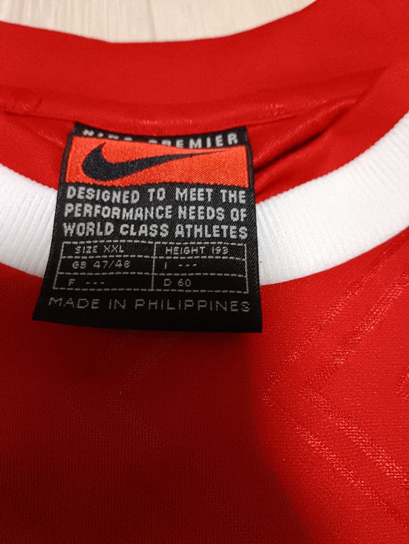 アーセナル　NIKE　トレーニングシャツ1994-96