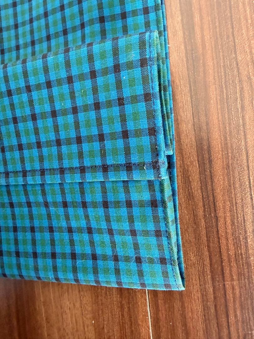 ファミリア　チェック柄トートバッグ クマチャーム付き