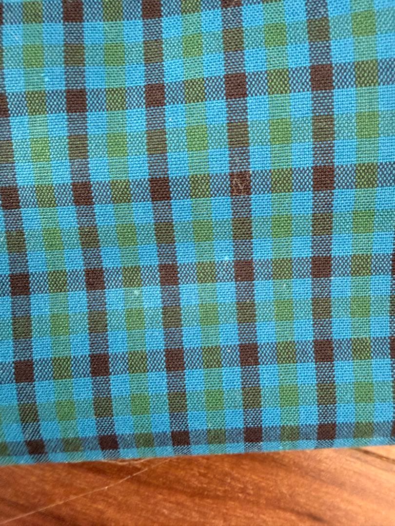 ファミリア　チェック柄トートバッグ クマチャーム付き