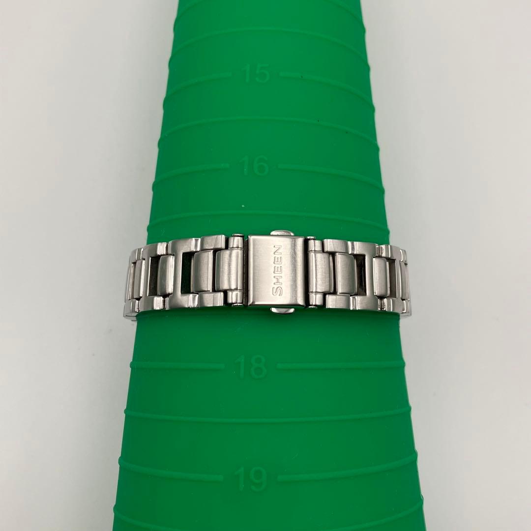 美品　カシオ　SHEEN　電波ソーラー　腕時計　クロノグラフ　レディース　稼働品