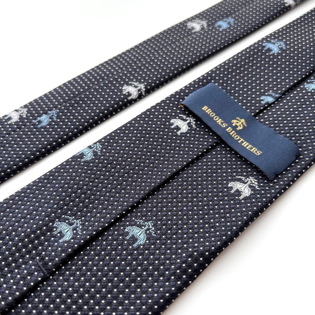 ꧁極美品꧂ ブルックスブラザーズ ネクタイ ゴールデンフリース ドット ネイビー