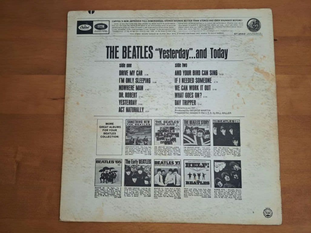 LP【ブッチャーカバー】The Beatles /Yesterday＆Today
