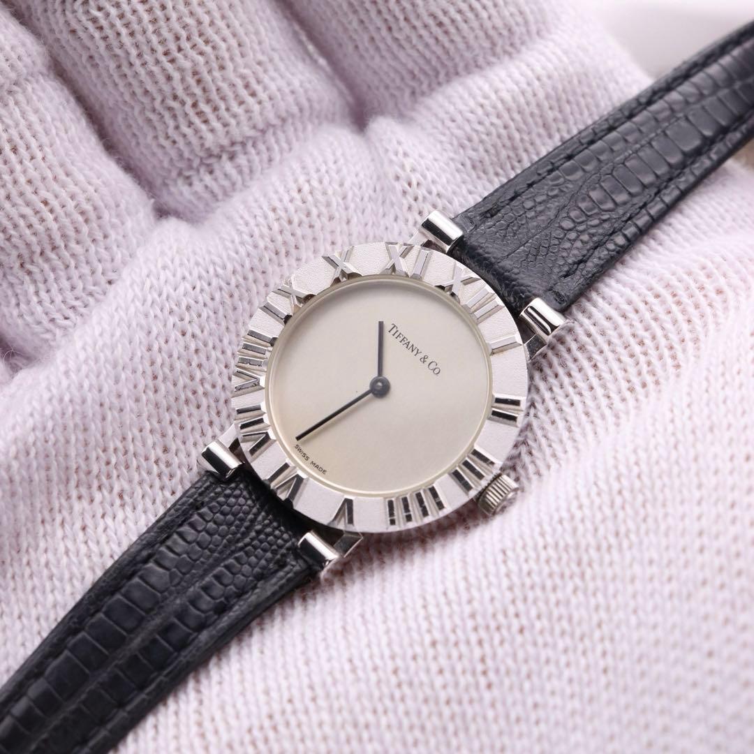 付属品付き【未使用品】Tiffany アトラスミニ/L0640 新品電池 美品