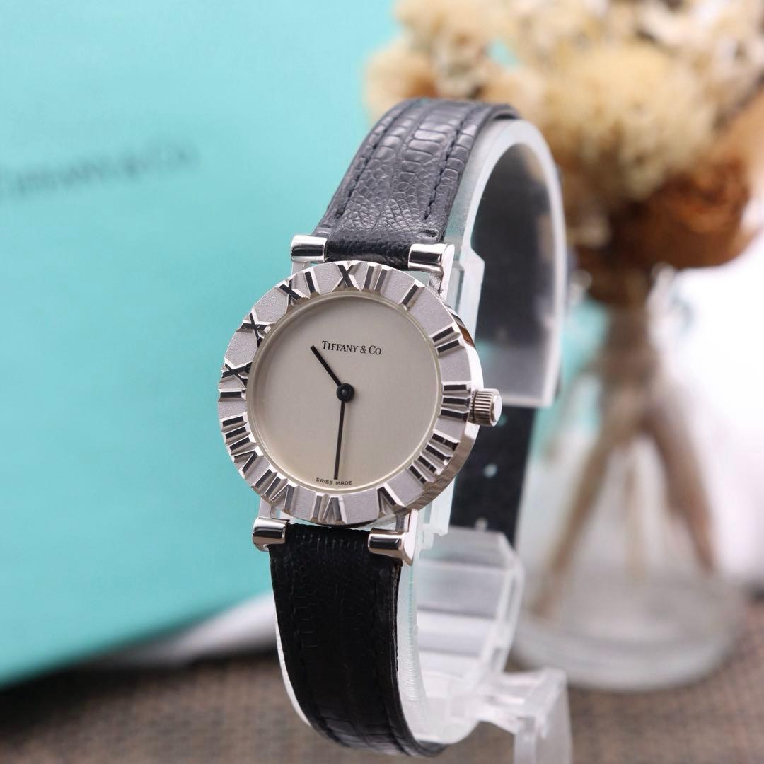 付属品付き【未使用品】Tiffany アトラスミニ/L0640 新品電池 美品