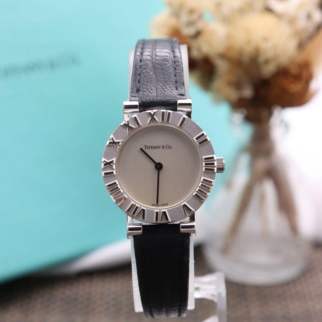 付属品付き【未使用品】Tiffany アトラスミニ/L0640 新品電池 美品
