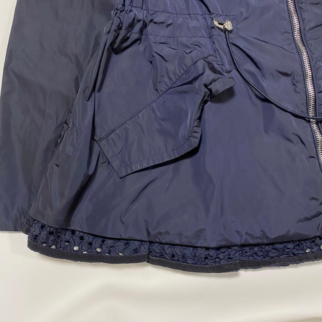 MONCLER LOTUS ナイロンジップアップパーカー　ドローコード　レース