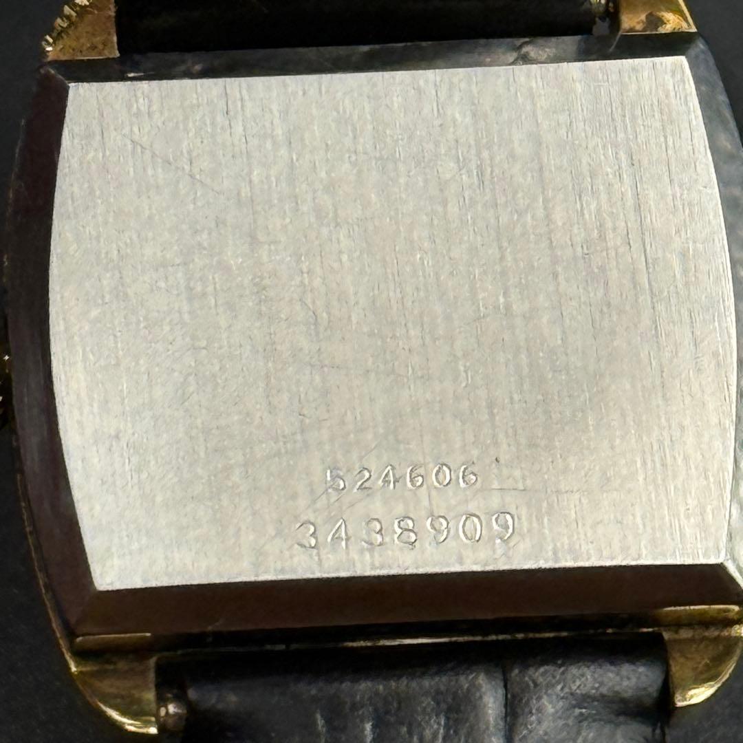 稼働品 ユニバーサル・ジュネーブ 自動巻き 角型 ゴールド文字盤 ユニセックス