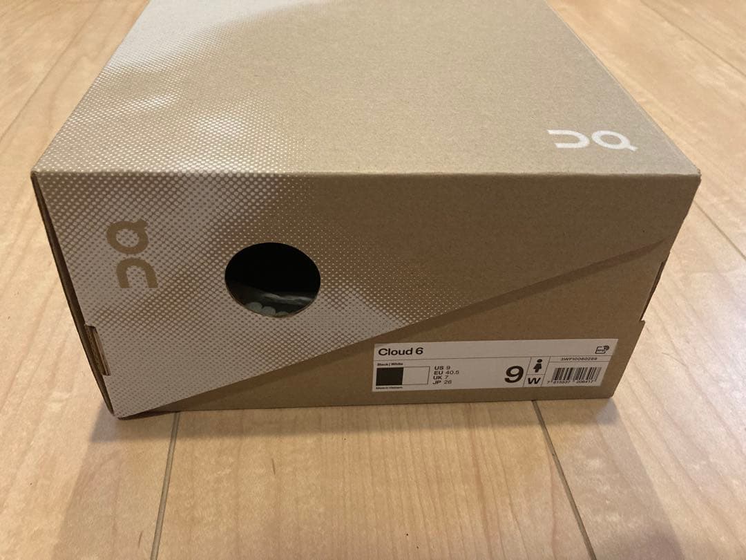 On Cloud 6 ウィメンズ Black/White サイズ26