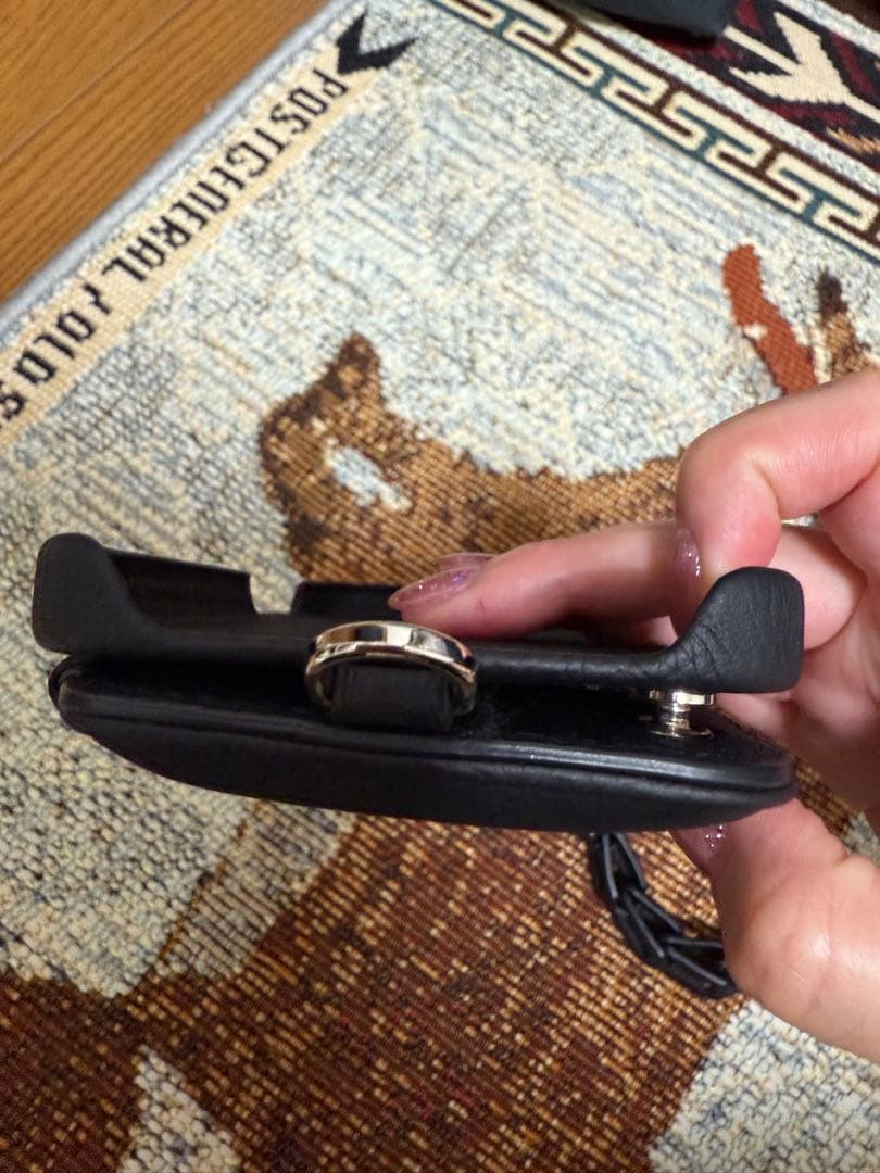 DEMIU デミュウ　iPhone16promax ブラック　牛革※セットのみ