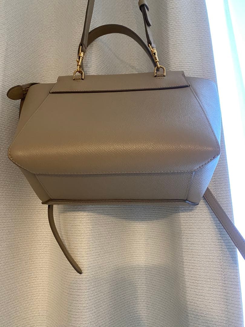 CELINE セリーヌ グレー ベルトバッグ　ショルダーバッグ