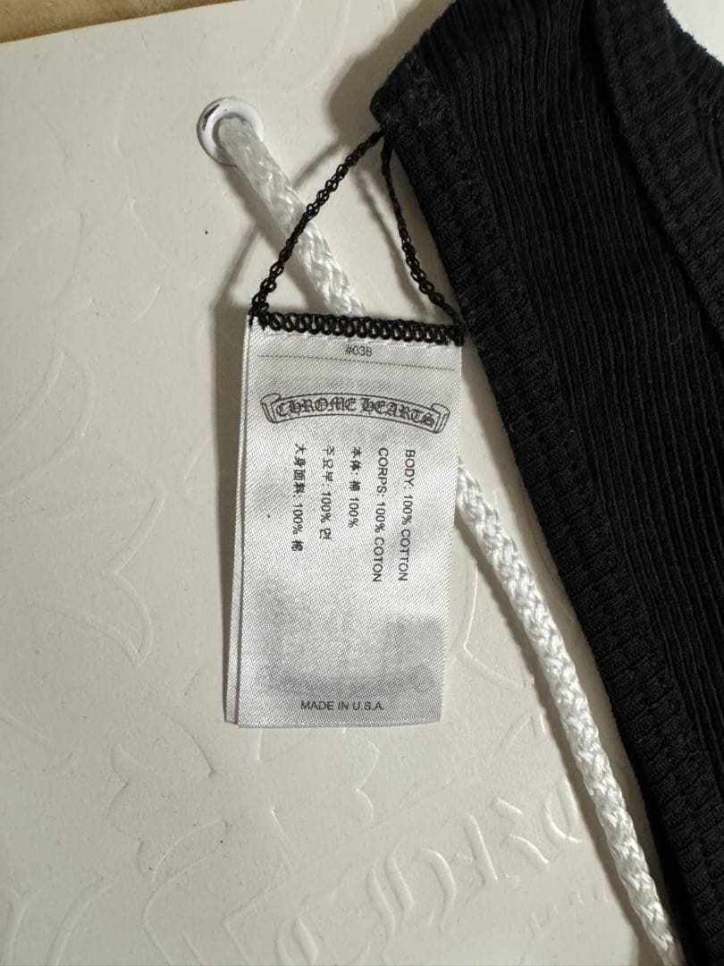 【Chrome Hearts】ホースシュー 黒タンクトップ　Mサイズ