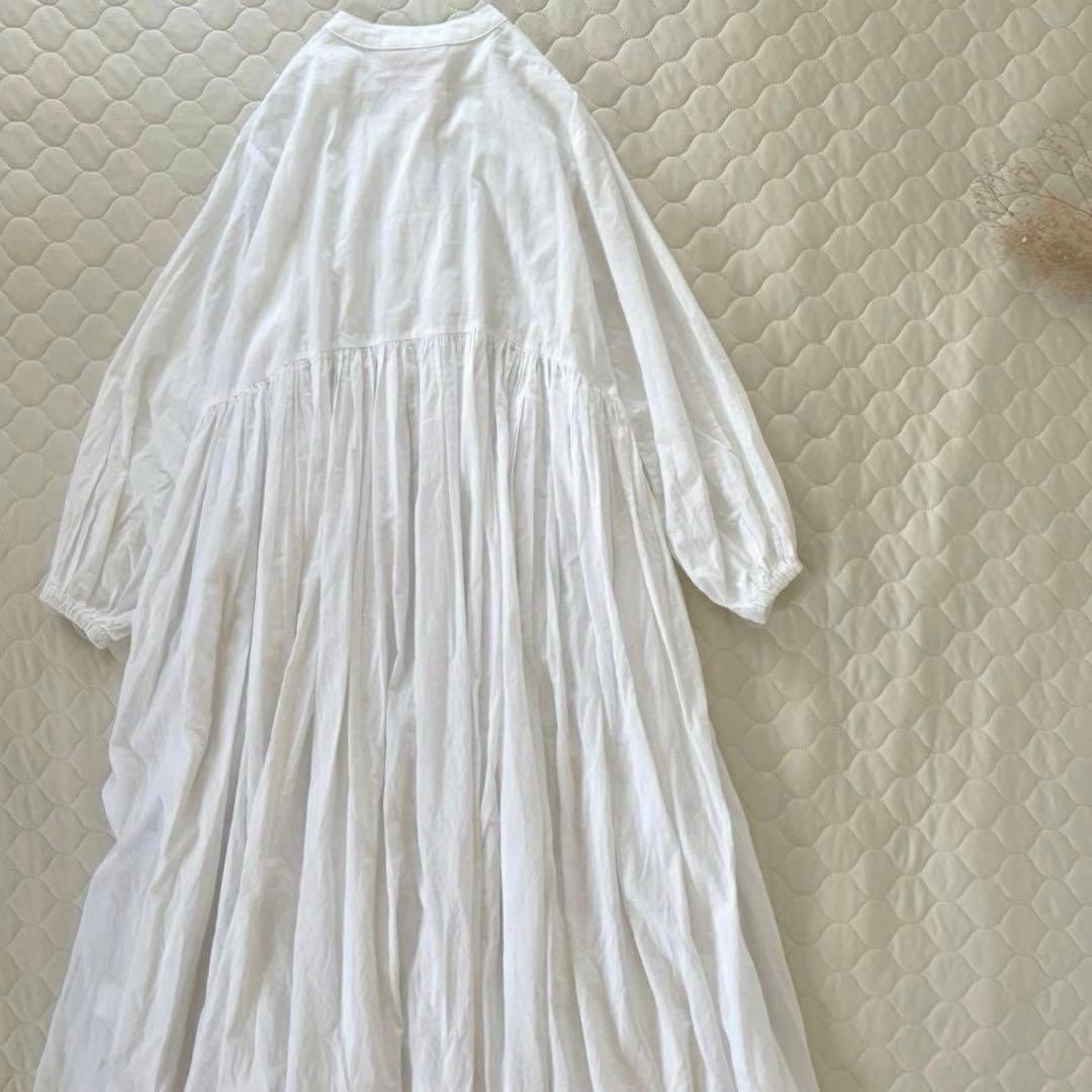 BEARDSLEY ギャザーワンピース　ホワイト　サイズ1 ベストとも◎