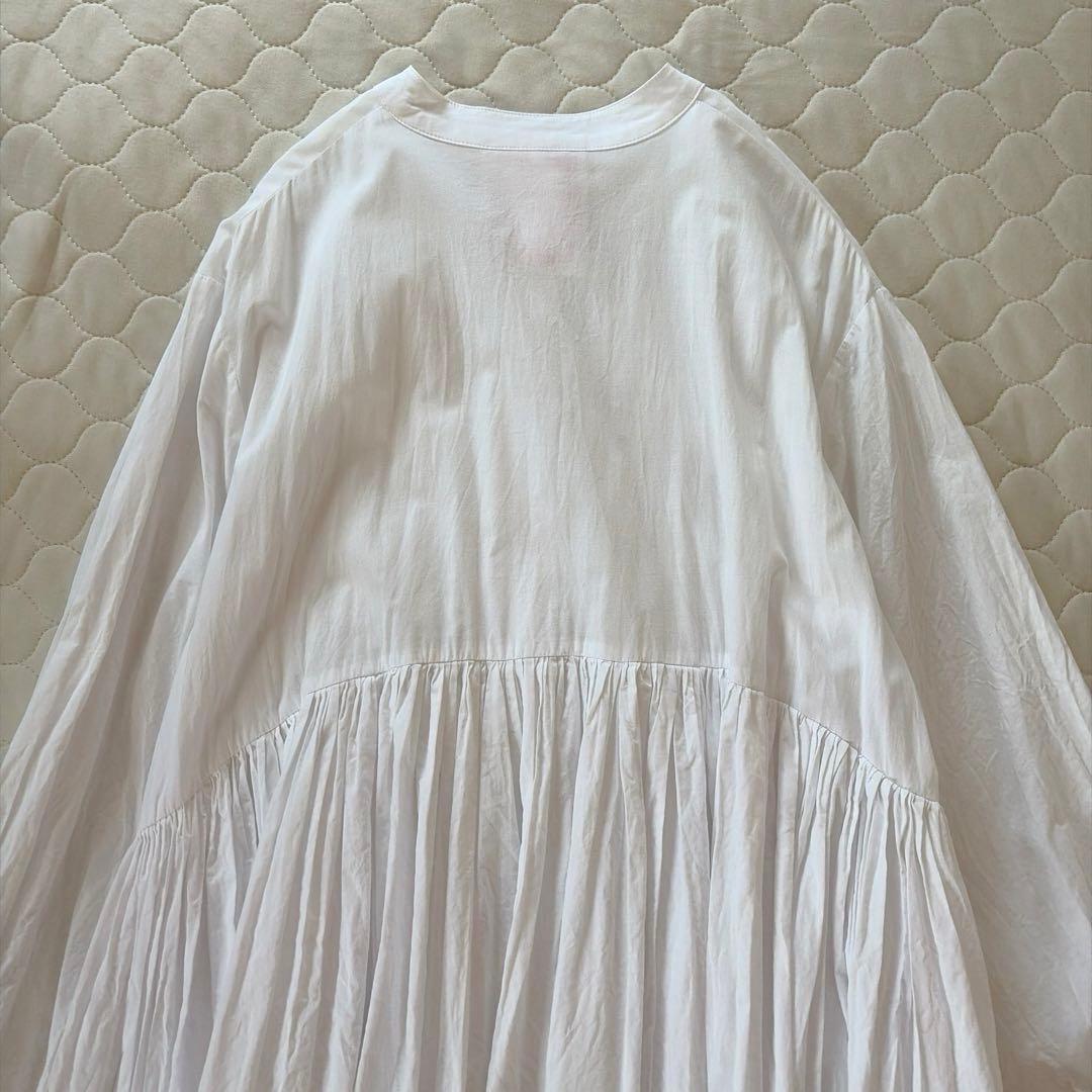 BEARDSLEY ギャザーワンピース　ホワイト　サイズ1 ベストとも◎