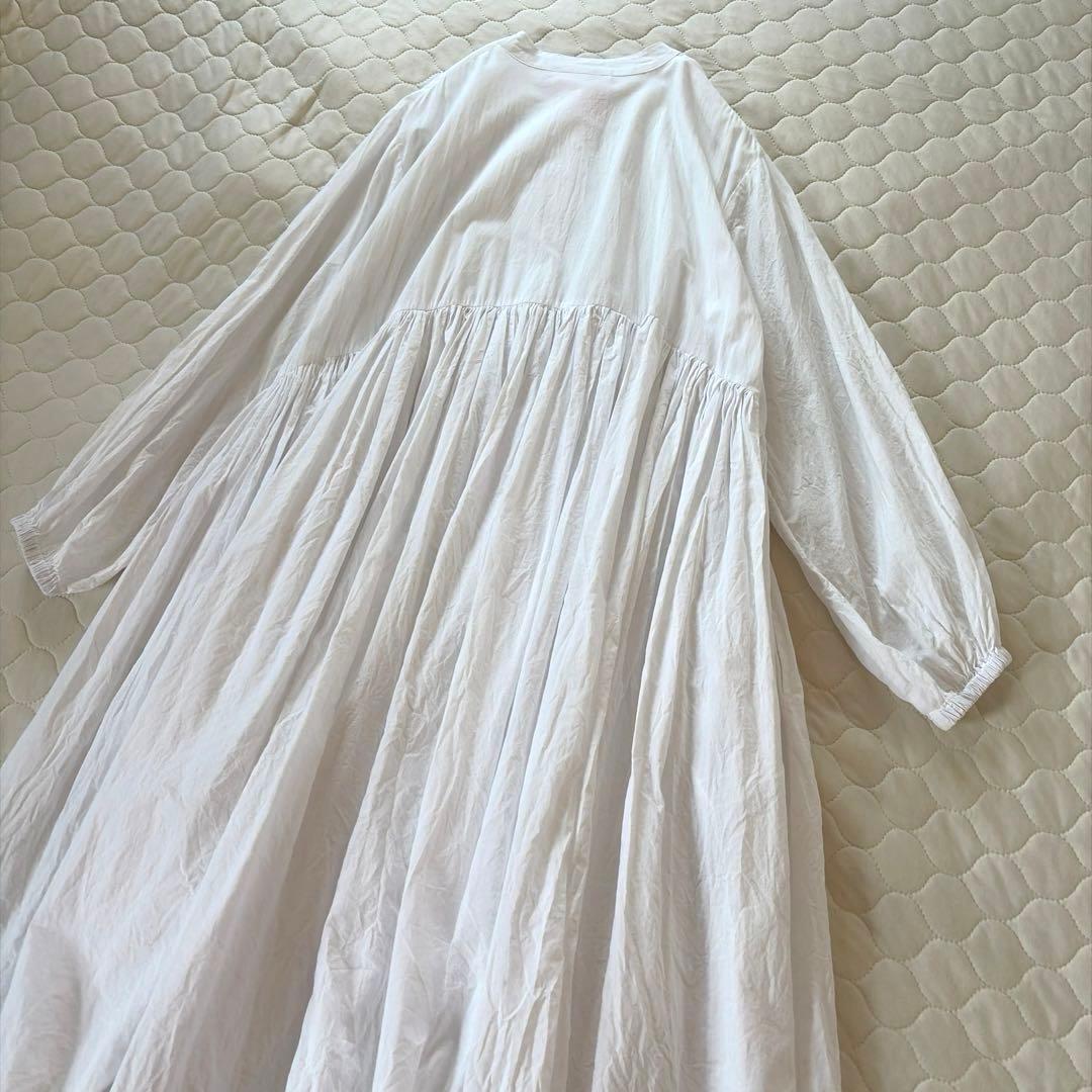 BEARDSLEY ギャザーワンピース　ホワイト　サイズ1 ベストとも◎