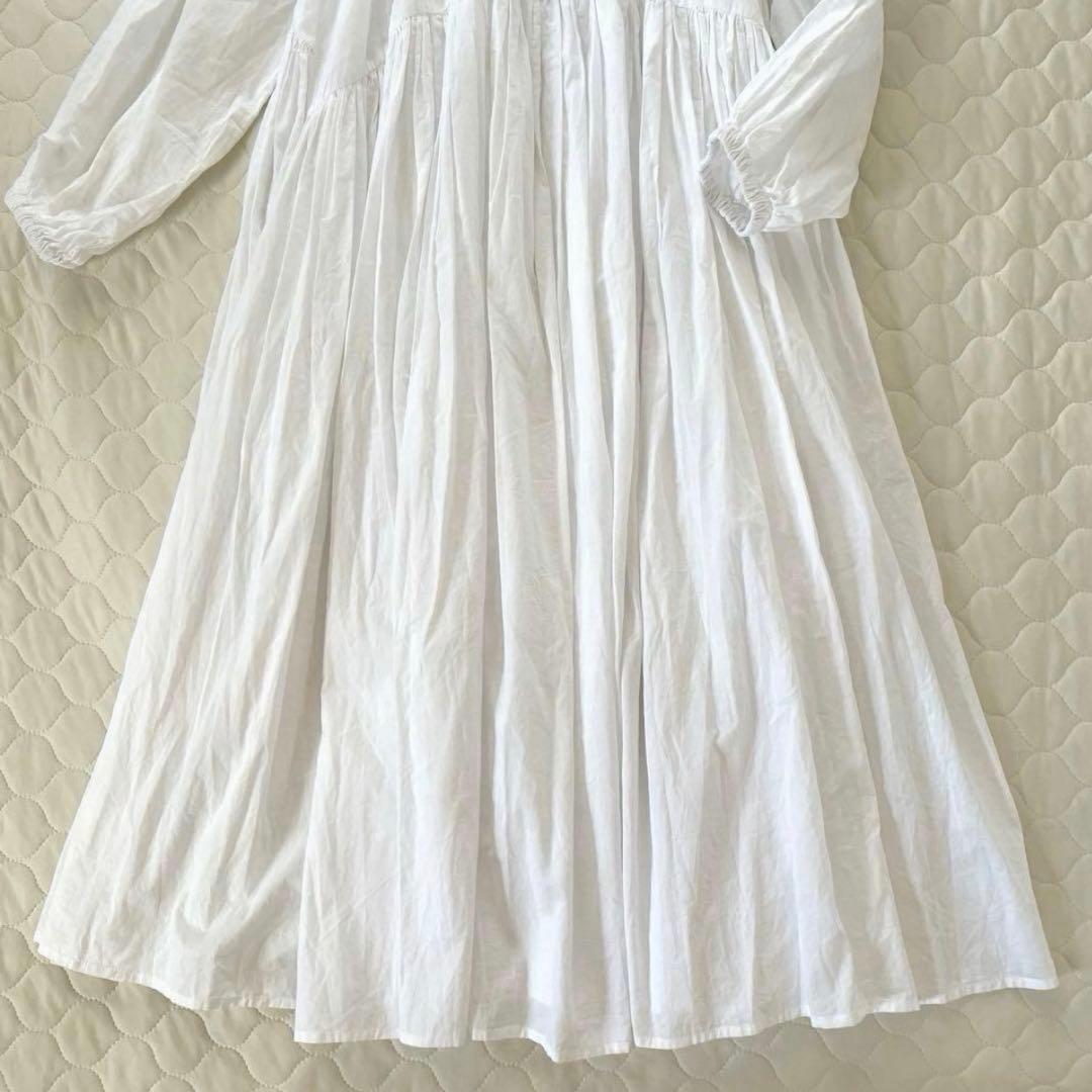 BEARDSLEY ギャザーワンピース　ホワイト　サイズ1 ベストとも◎