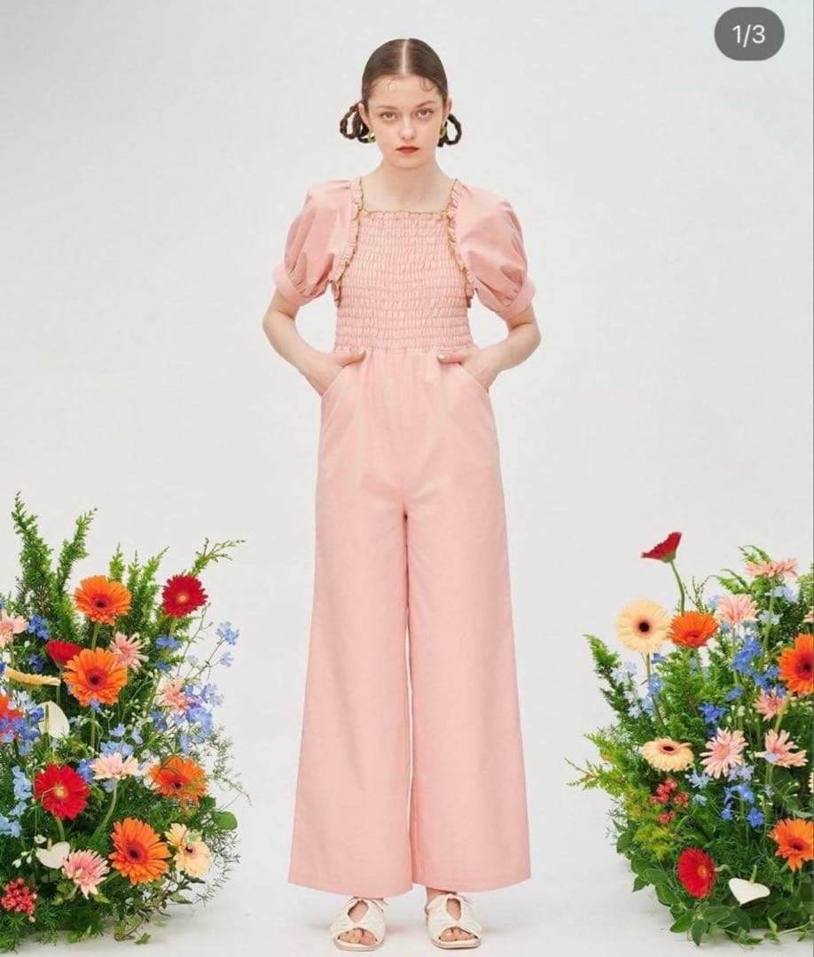 poppy あさぎーにょ シャーリングロンパース