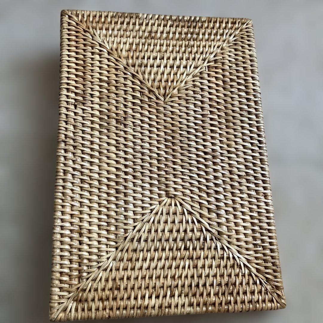 バオルジィ♡ラタンガラストレー♡Sサイズ♡サラグレース♡美品♡ナチュラルカラー