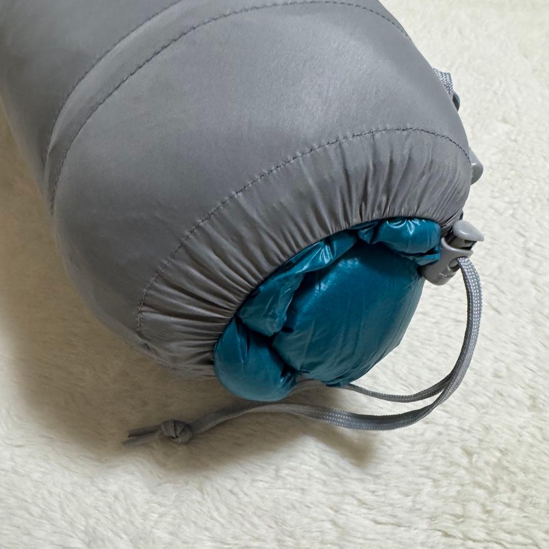 極美品モンベル800FP ダウンハガー800 #3 R/ZIPシュラフ　グリーン