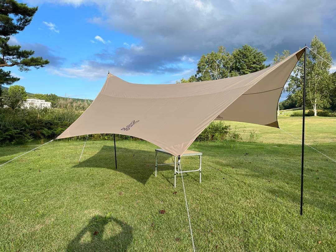 【1度のみ使用】DOD いつかのタープ TT5-631-TN ペグ付き