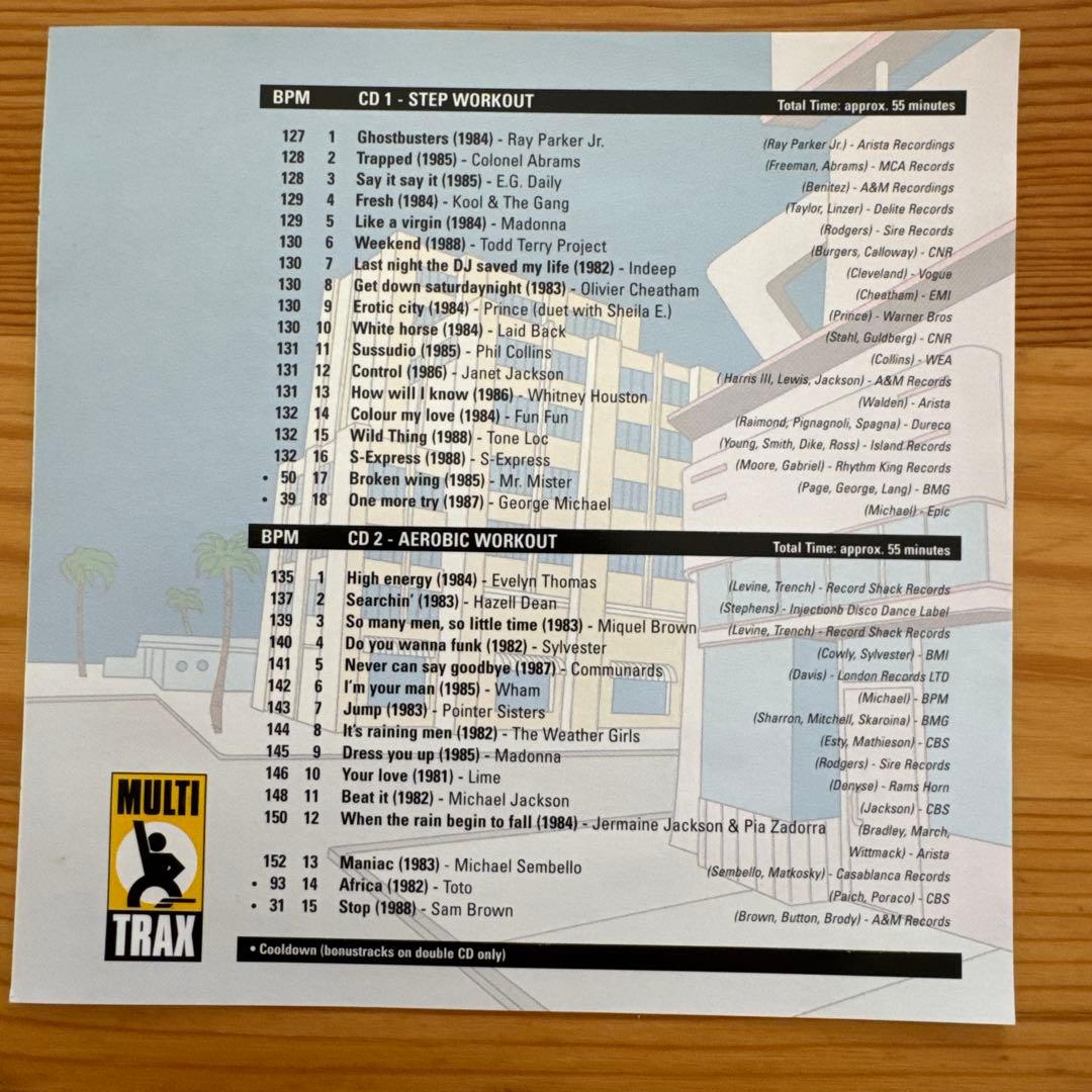 【フィットネスCD】 Multitrax70's 80's CD 10枚セット