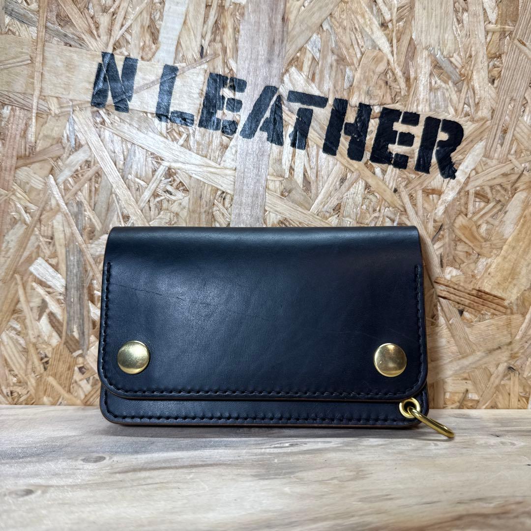 マリアム社 ホースバット 150 トラッカーウォレット カスタム 茶芯 真鍮