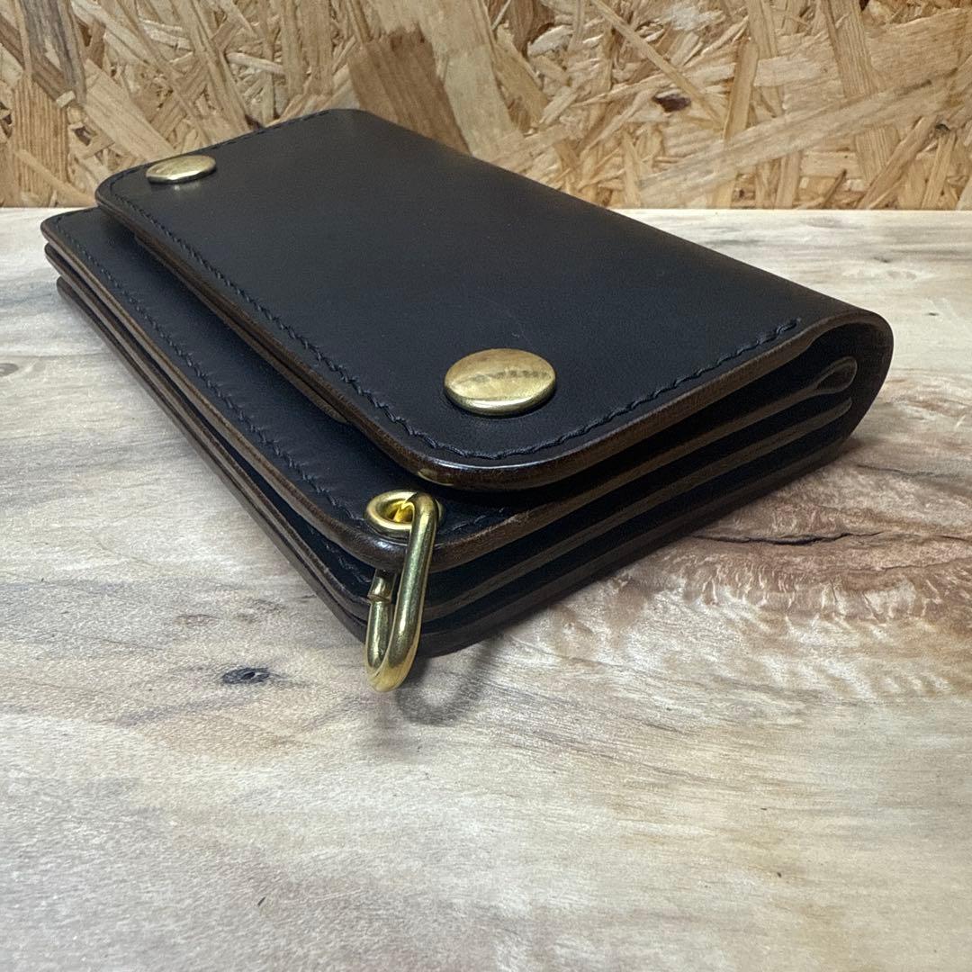 マリアム社 ホースバット 150 トラッカーウォレット カスタム 茶芯 真鍮