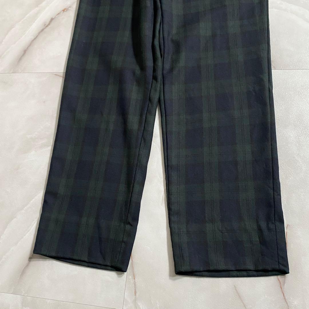 A18050 未使用 ブラックコムデギャルソン ブラックウォッチスラックス