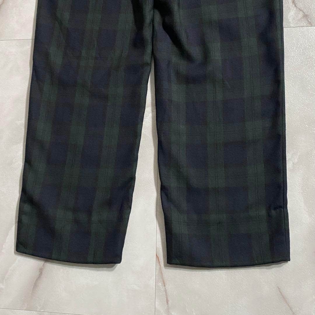 A18050 未使用 ブラックコムデギャルソン ブラックウォッチスラックス