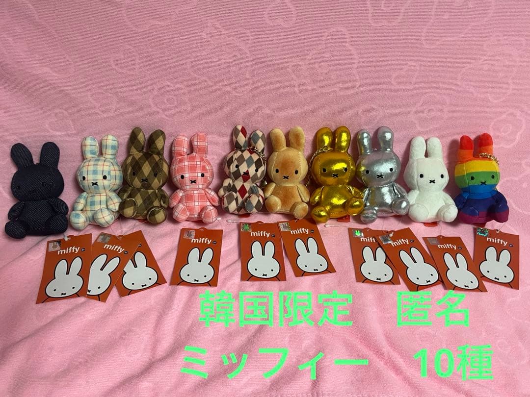【韓国限定】ミッフィー　人気　バラエティ　キーホルダー　10個セット　在庫のみ