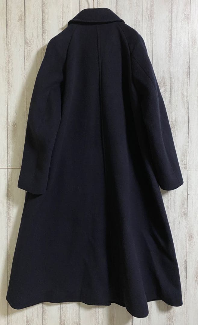 Steven Alan カシミヤ混 ウールビーバーテントコート S ネイビー