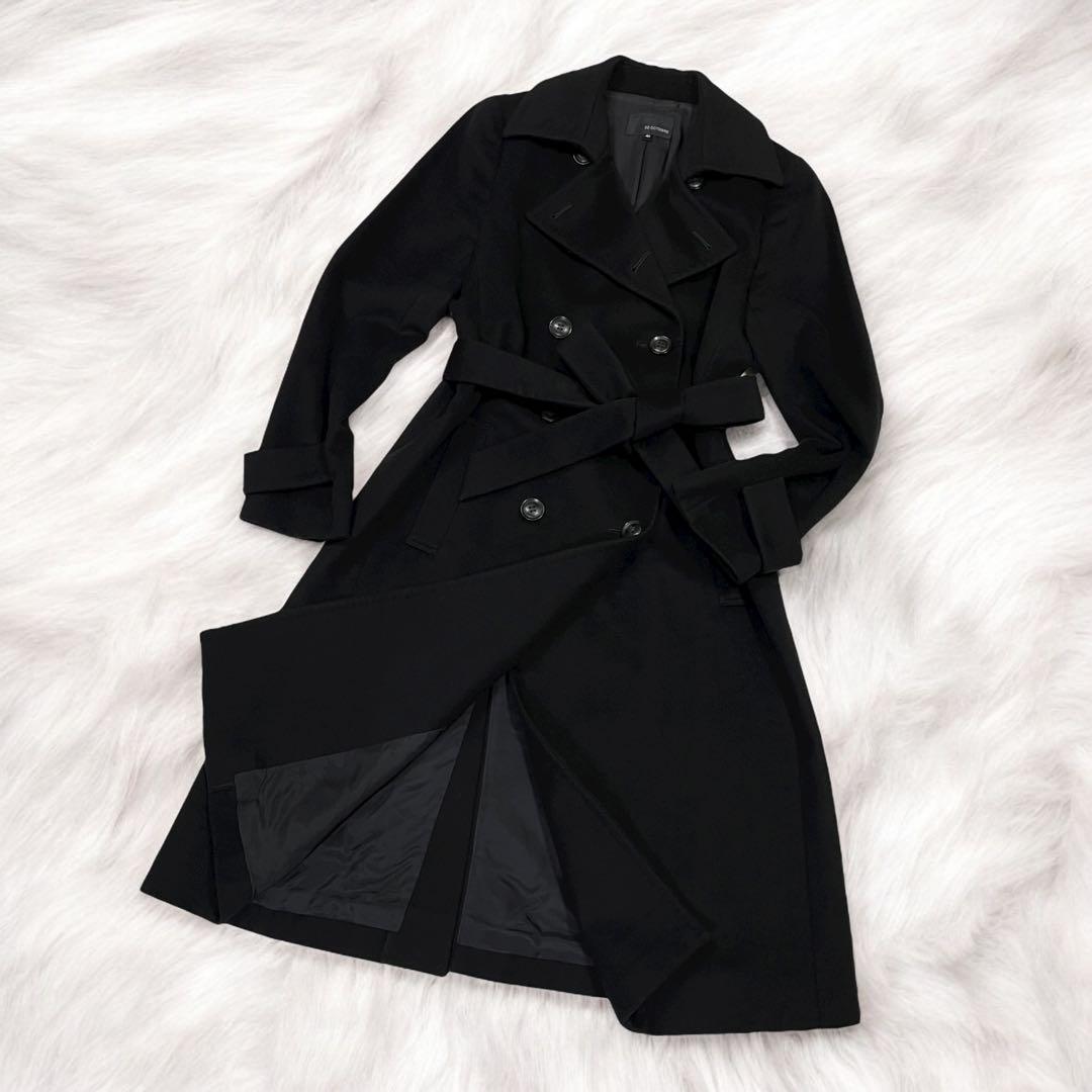 【高級】22 OCTOBRE チェスターコート カシミヤ ロングコート ブラック