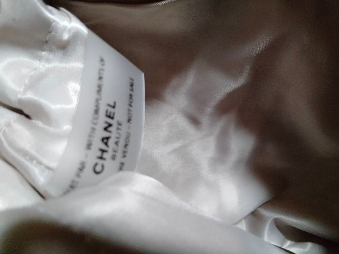 CHANEL ノベルティ ツイード スパンコール トートバッグ ピンクベージュ