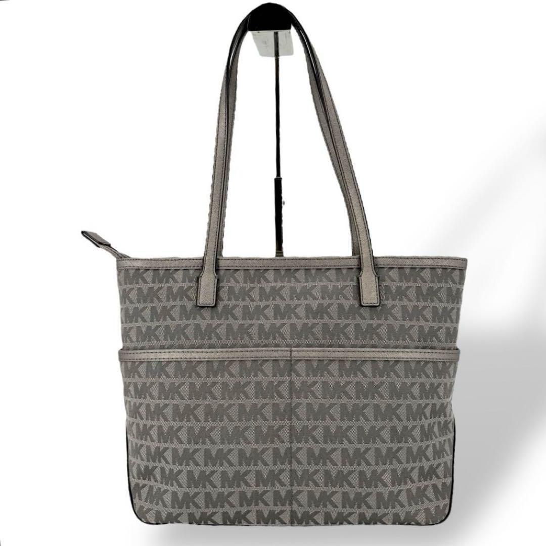 《極美品》マイケルコース トートバッグ MK刺繍 シグネチャー 肩掛け A4収納