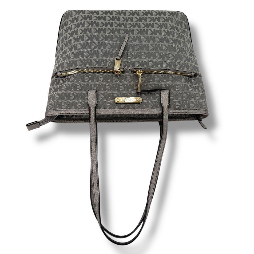 《極美品》マイケルコース トートバッグ MK刺繍 シグネチャー 肩掛け A4収納