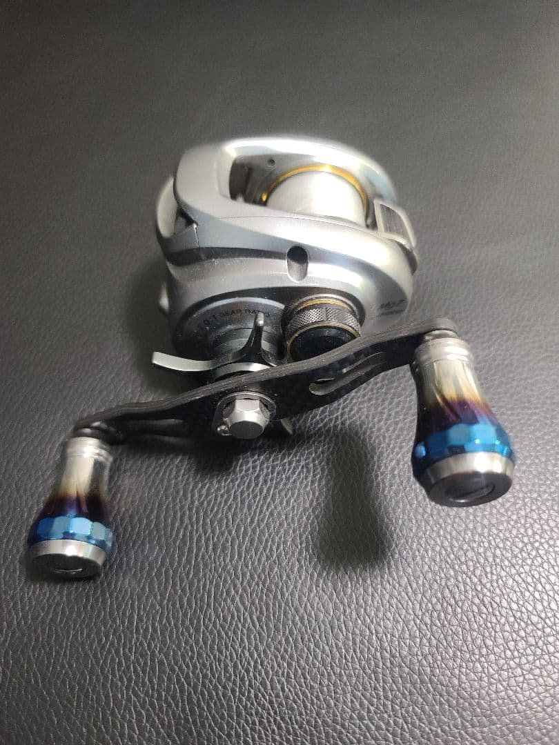 シマノ アルデバランmg7 95mmカスタムハンドル付き中古品左巻き