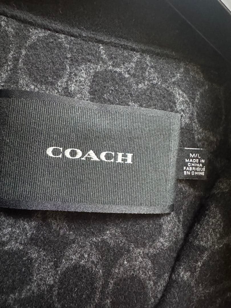 COACH ポンチョコート M/L 黒