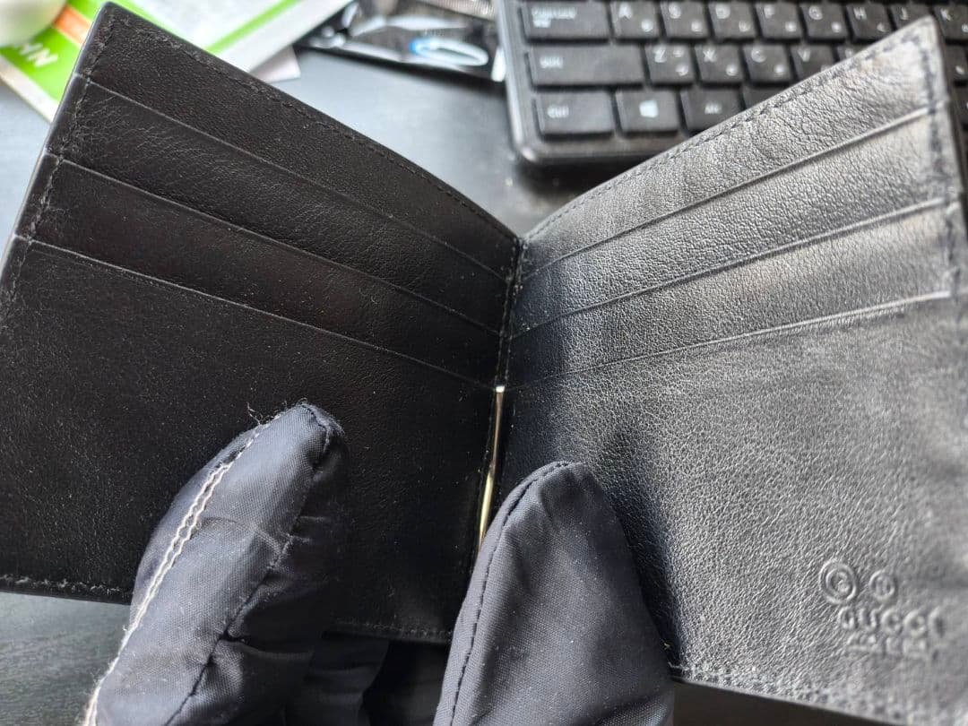 新品未使用 GUCCI グッチ マネークリップ ブラック 黒