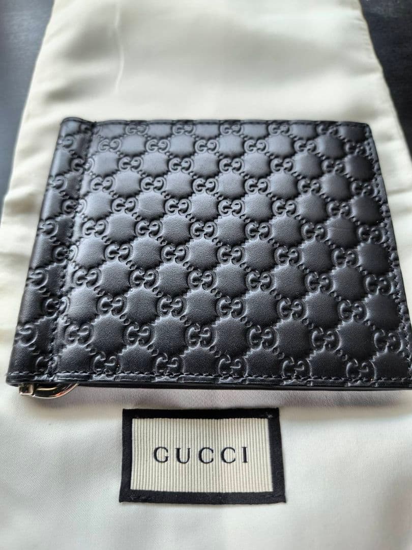 新品未使用 GUCCI グッチ マネークリップ ブラック 黒