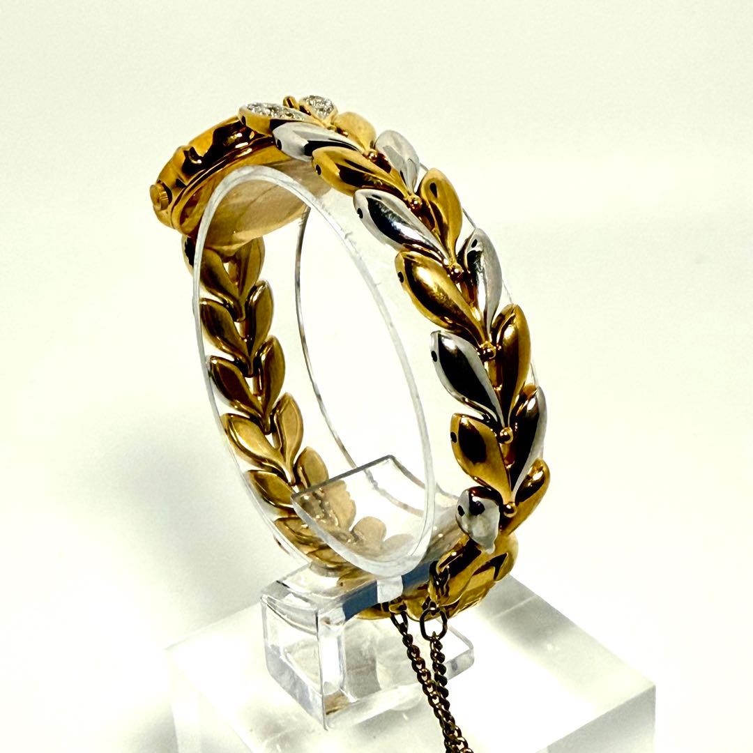 【稼働】ニナリッチ ドレスウォッチ 石付き 腕時計 クォーツ 4N20ー０２９０