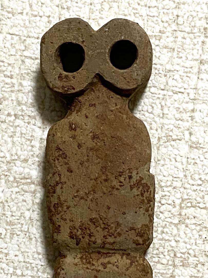 【希少作品】石彫「全知の目」像 紀元前3000年 古代シリア・テル・ブラック