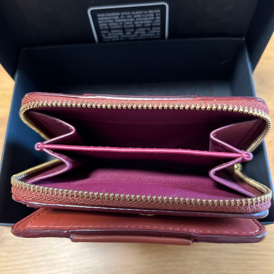 コーチ 二つ折り財布 ブラウン/ベージュ