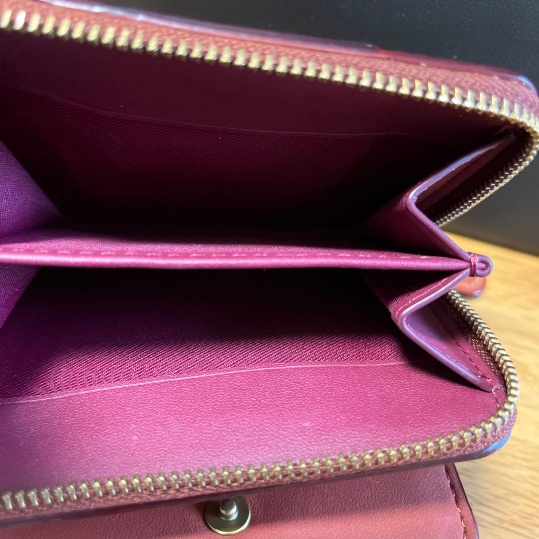 コーチ 二つ折り財布 ブラウン/ベージュ