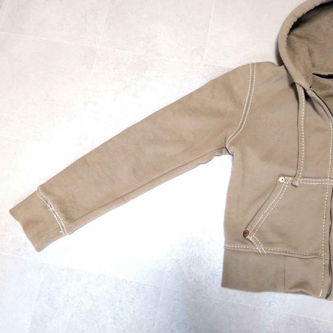 トゥルーレリジョン ジップパーカー USA製 S ロゴ Y2K　アメリカ製