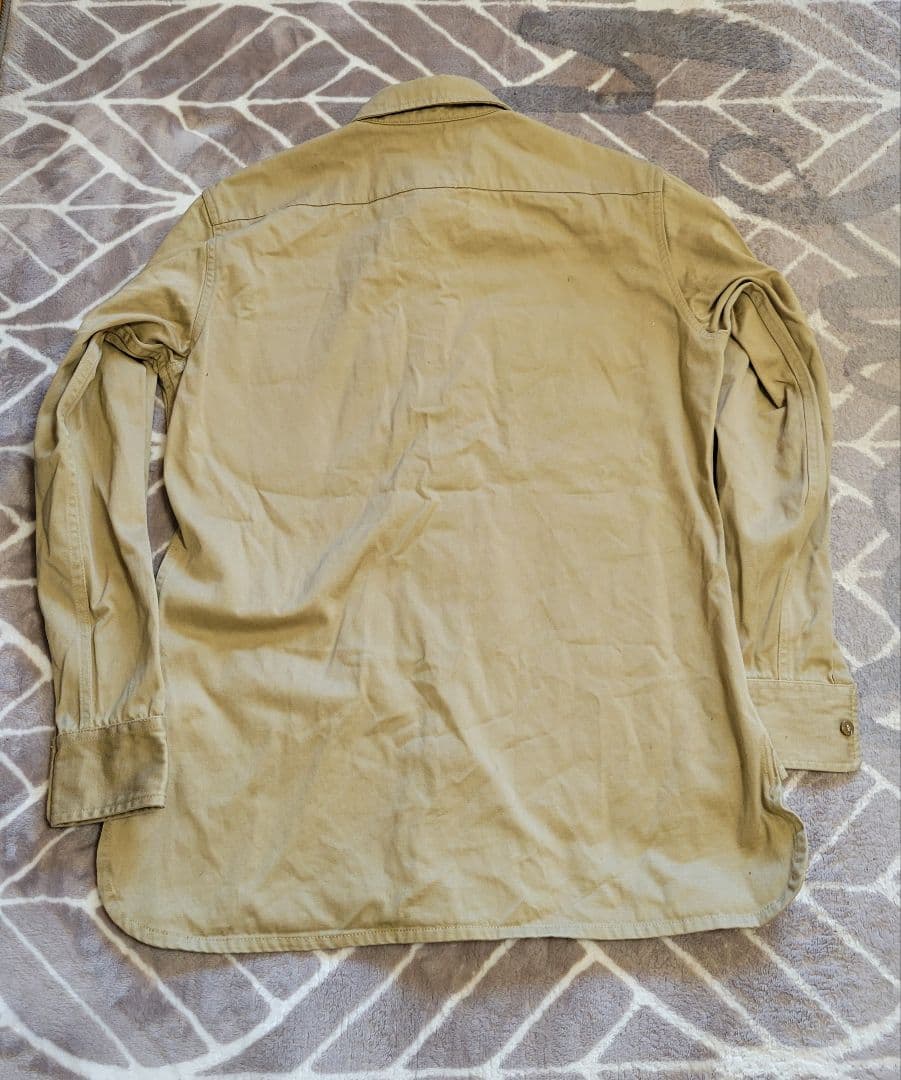 ww2 米軍 チノ カーキ シャツ&ズボンセットアメリカ軍 レプリカ 中田商店