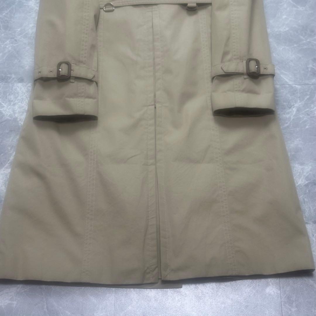 美品♡着丈106cm アクアスキュータム　トレンチコート　ベルト　ライナー　L